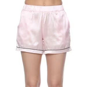 Luxilooks pink satin shorts, size M, slightly stretchy, EUC